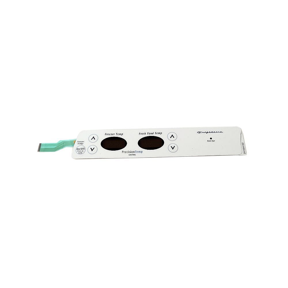 Frigidaire Part #241504102, Refrigerator Control Membrane Switch | 11.30 x 1.75 x 0.15
