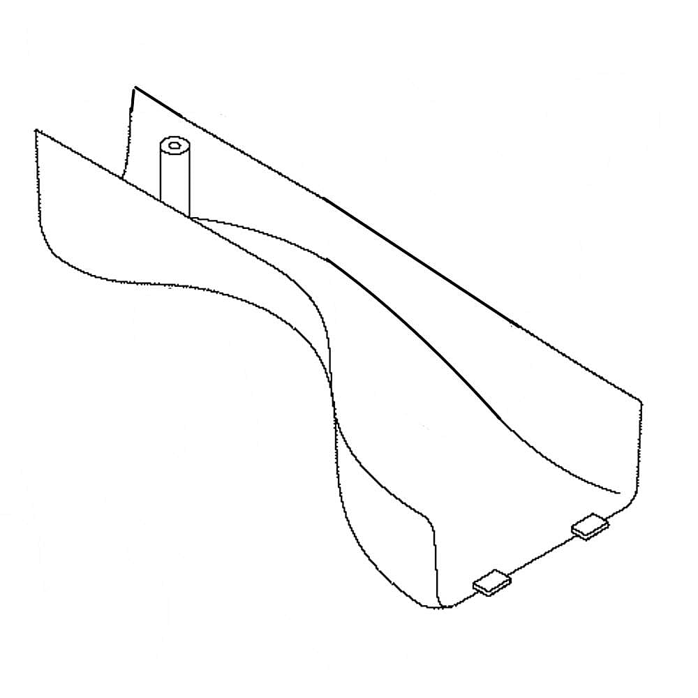 Kenmore Part #241505001, Refrigerator Water Cover | 13.00 x 5.85 x 2.85