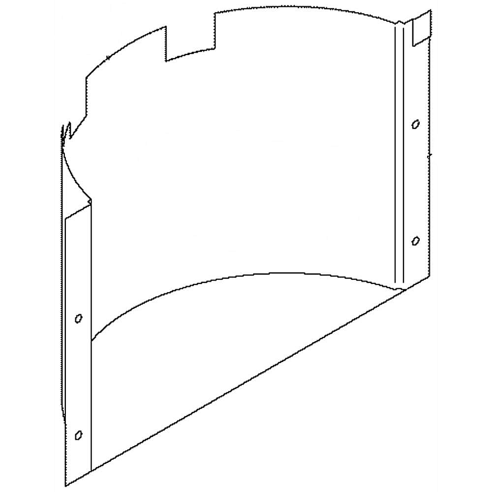 Refrigerator Dispenser Liner (Stainless)