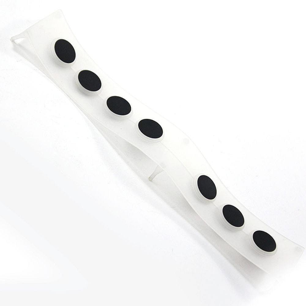 Part #241533501, Refrigerator Dispenser Control Button Assembly (Stainless) / 7.05 x 1.20 x 0.45