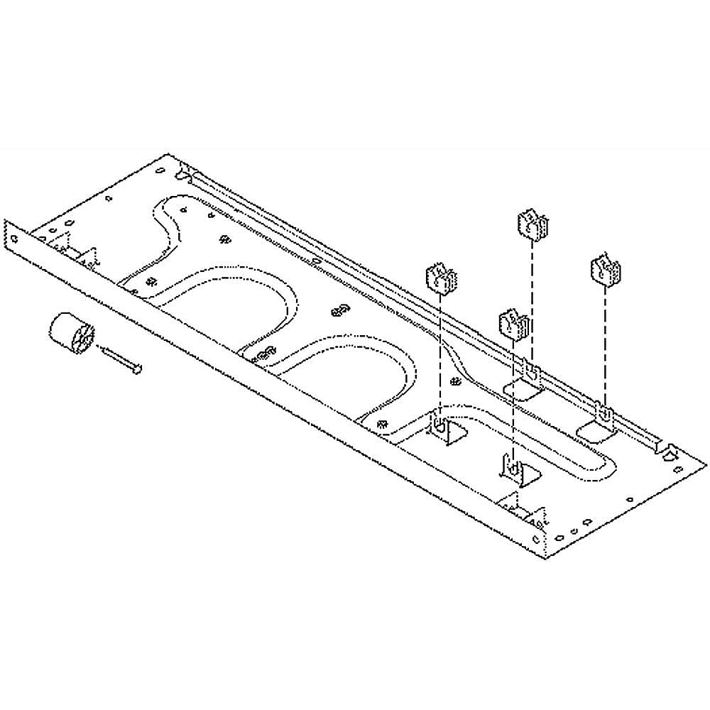 Part #241602112, Universal/multiflex (Frigidaire) Base-Compres / 35.00 x 8.50 x 2.00