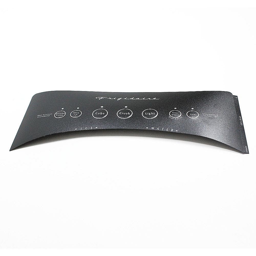 Part #241611203, Refrigerator Module Cover Label (Black) / 10.50 x 4.05 x 0.95