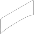 Refrigerator Dispenser Control Overlay (white) for White-Westinghouse WWSS2601KW7 - Part 241611236