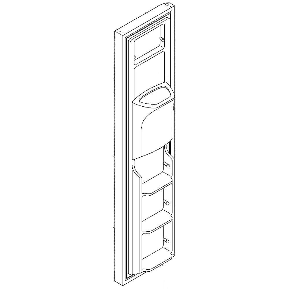 Part #241615145, Refrigerator Freezer Door Assembly / 38.20 x 29.10 x 6.00