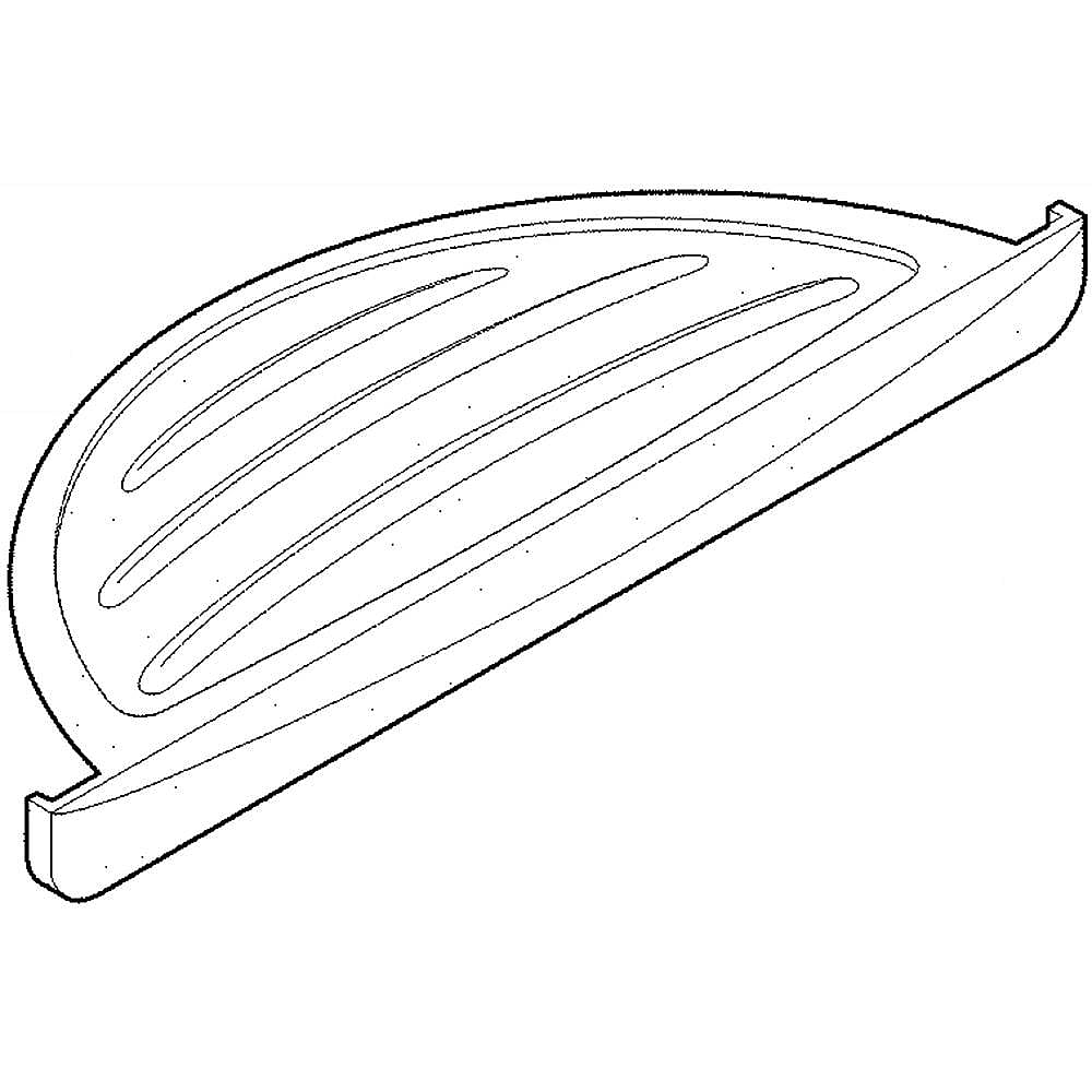 Part #241649007, Refrigerator Drip Tray (Gray) / 10.90 x 4.25 x 1.20