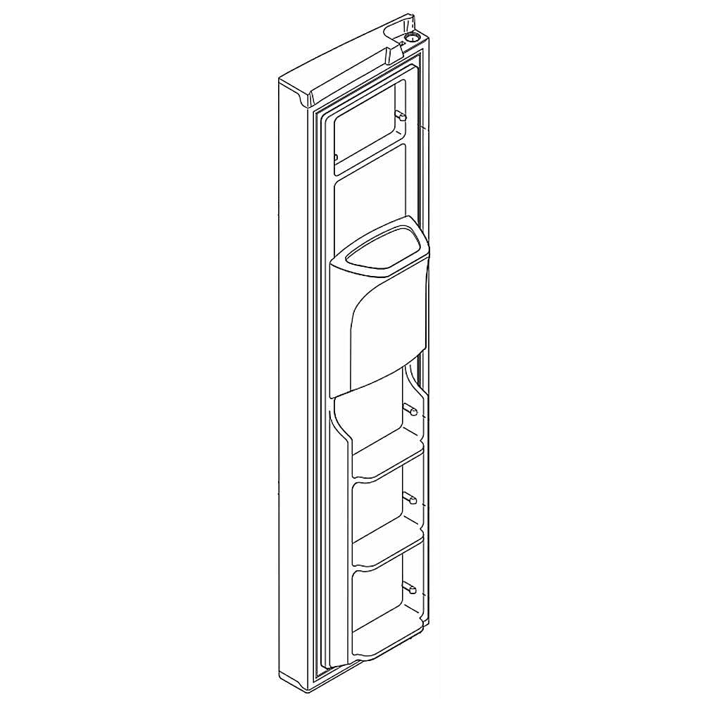 Frigidaire Part #241668135, Refrigerator Freezer Door Assembly (Bisque) | 72.00 x 23.50 x 8.50