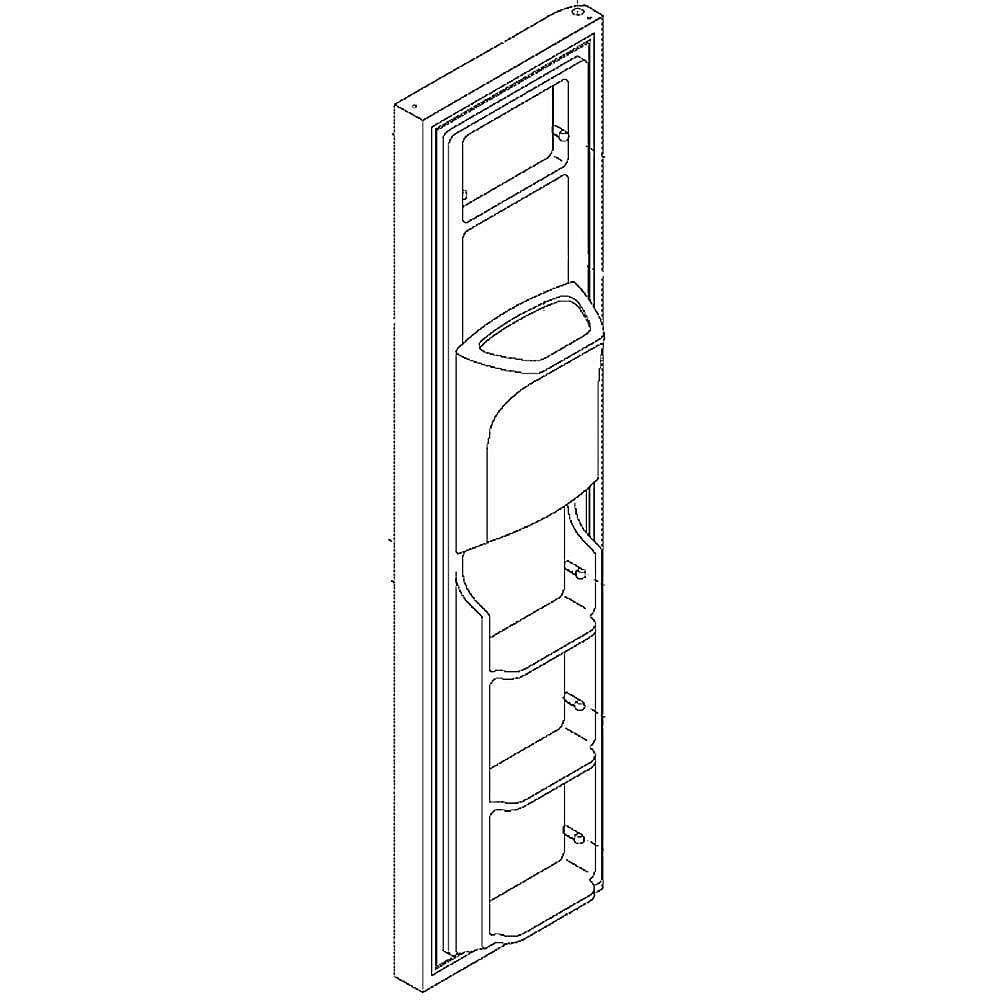 Kenmore Part #241668179, Refrigerator Freezer Door | 12.00 x 29.10 x 6.00