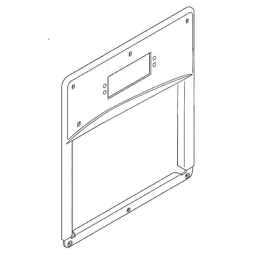 Kenmore Part #241678502, Refrigerator Dispenser Cover (Bisque) | 12.90 x 12.65 x 2.00