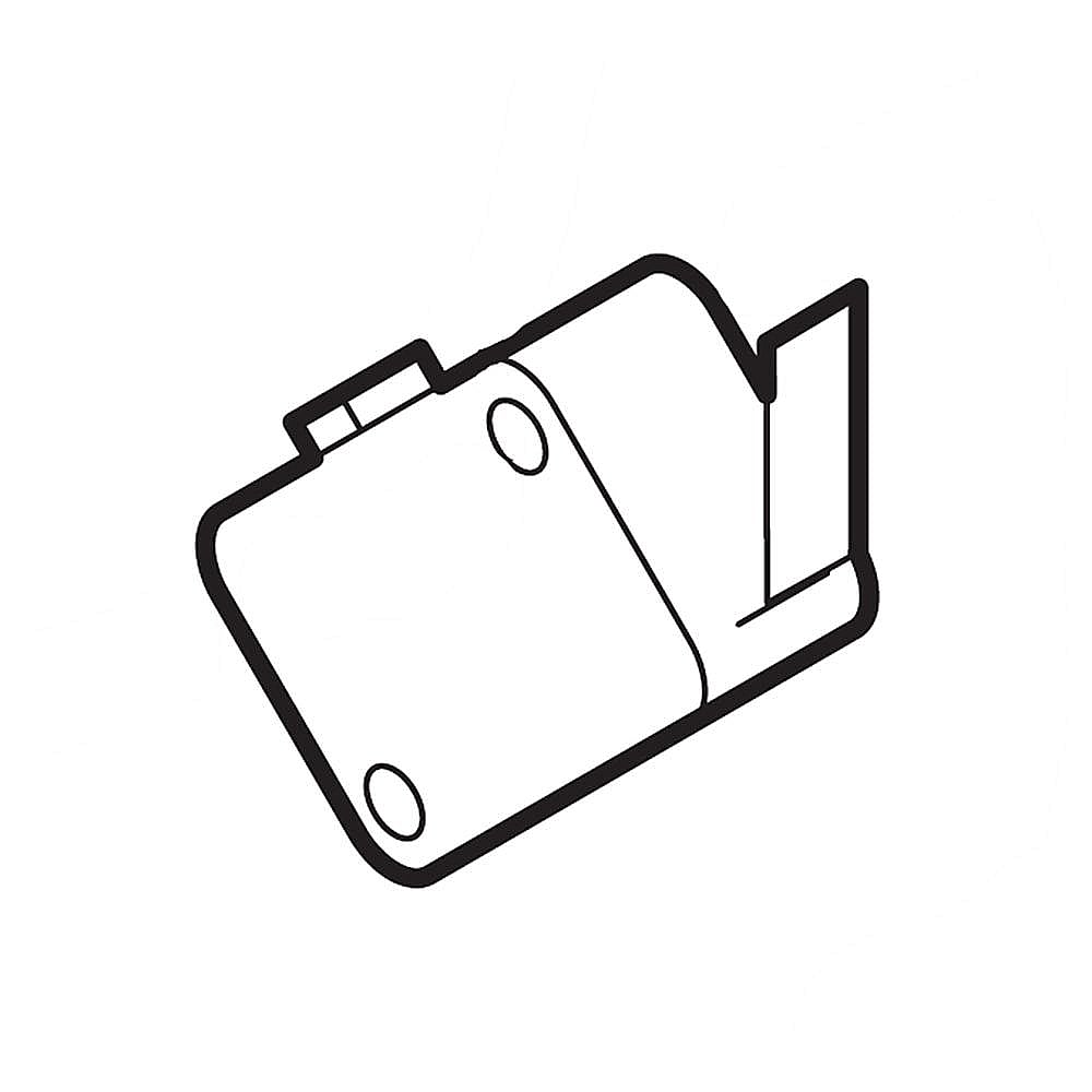 Part #241689106, Refrigerator Dispenser Switch (Replaces 241689101, 241689105) / 7.60 x 6.45 x 0.45