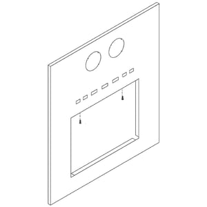 Refrigerator Dispenser Panel (stainless) 241692201