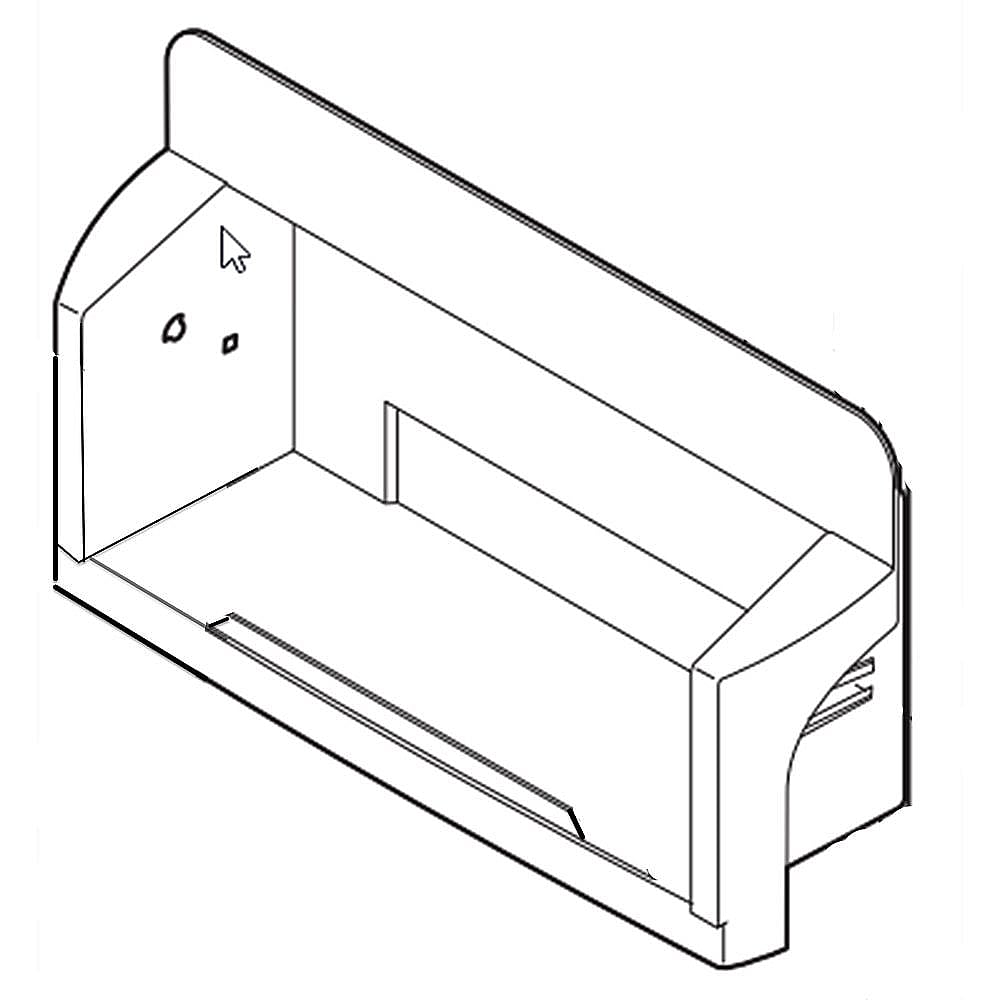 Electrolux Part #241749301, Refrigerator Compartment | 17.00 x 10.50 x 6.25