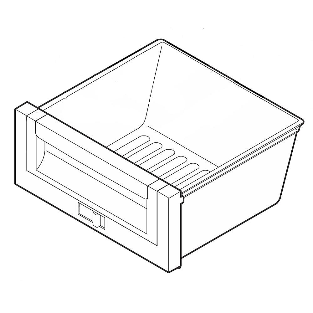 Electrolux Part #241772807, Refrigerator Crisper Pan | 17.90 x 16.40 x 10.70