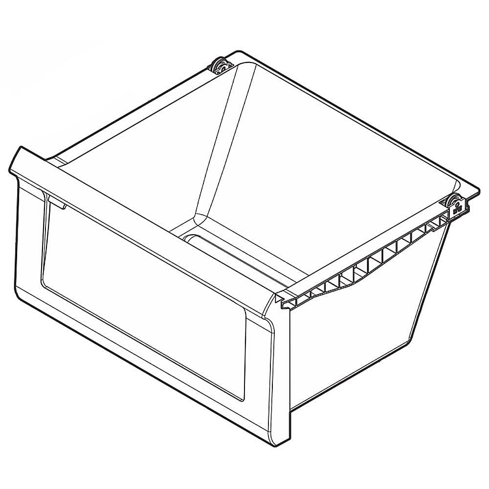 Frigidaire Part #241801813, Refrigerator Crisper Drawer | 15.75 x 14.00 x 8.25