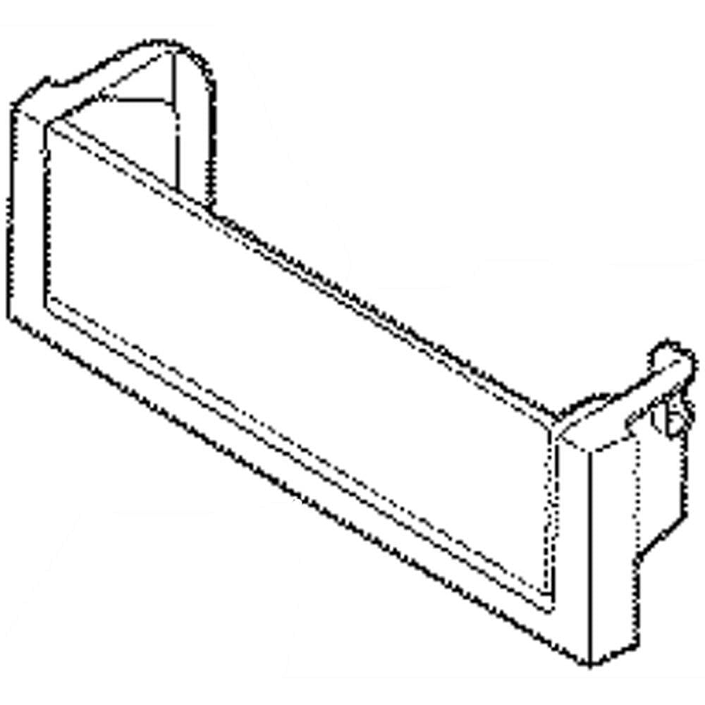 Viking Part #241804303, Refrigerator Door Shelf Rail | 14.40 x 5.20 x 3.90