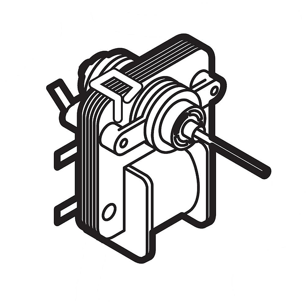 Kenmore Part #241854401, Refrigerator Evaporator Fan Motor | 6.90 x 5.80 x 4.70