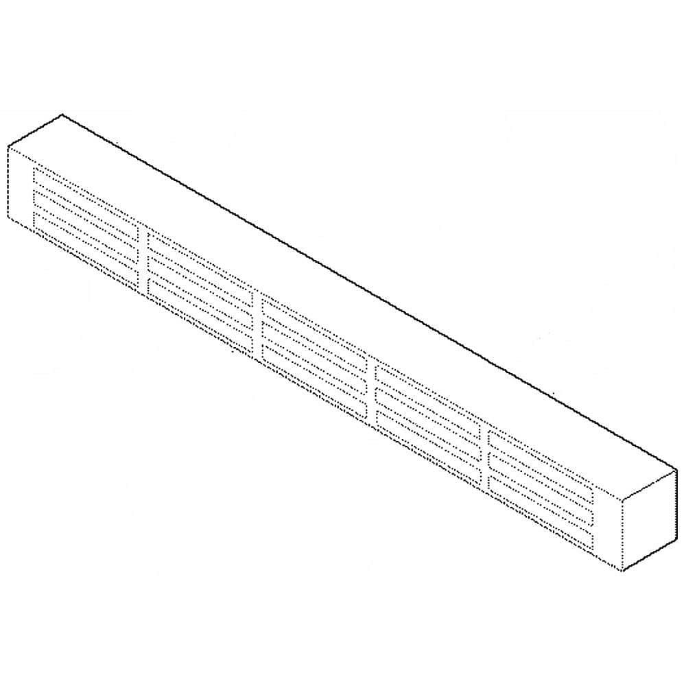 Electrolux Part #241908403, Refrigerator Grille Kick Plate (Stainless) | 24.30 x 5.80 x 3.20