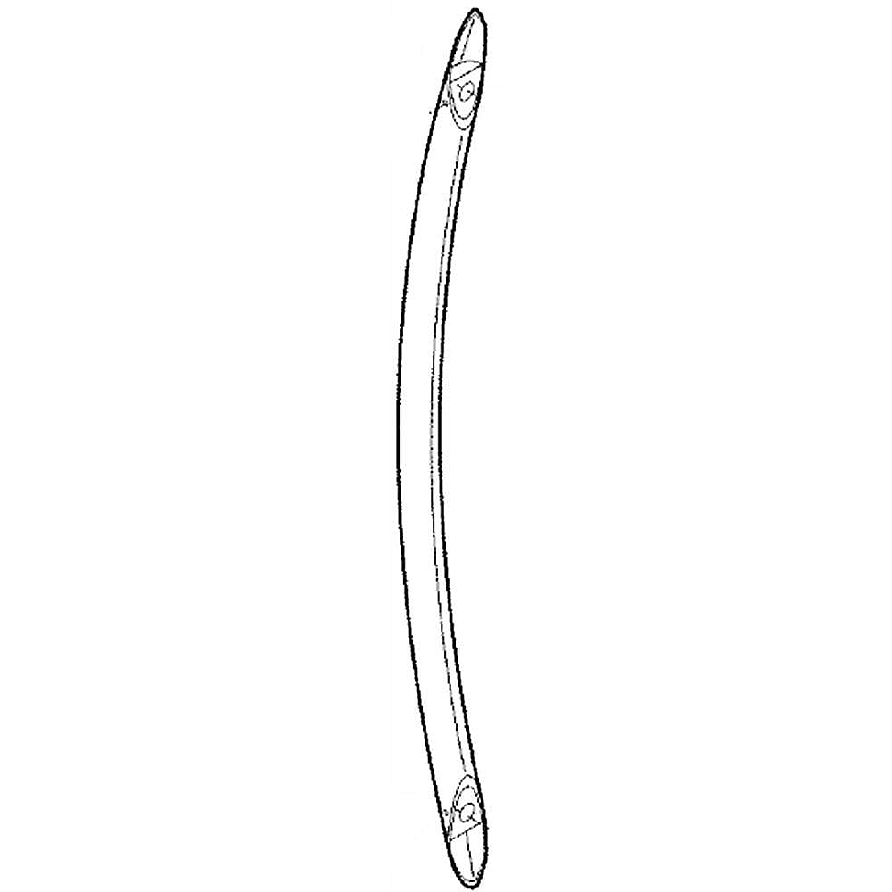 Part #241930105, Refrigerator Door Handle (Black And Stainless) / 28.80 x 4.35 x 2.70