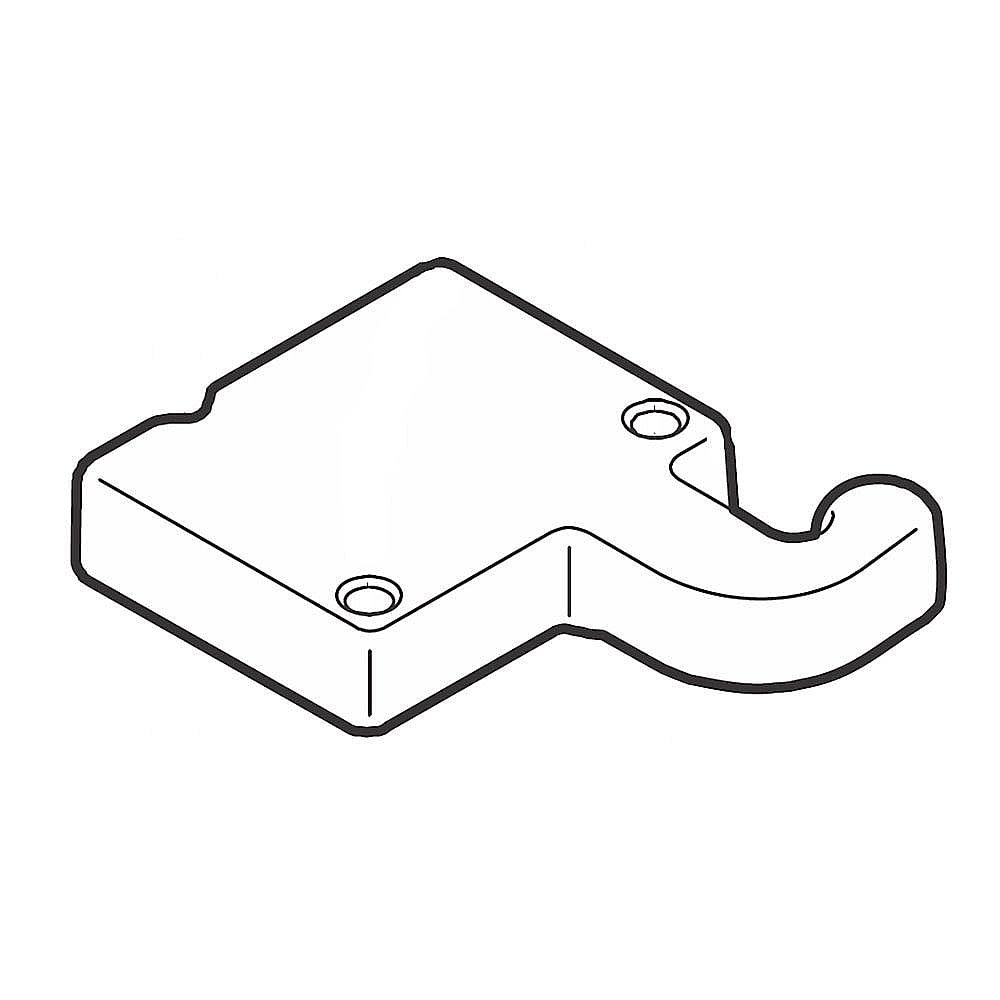 Part #241946719, Refrigerator Hinge Cover, Upper Right (Gray) / 17.00 x 6.70 x 1.35