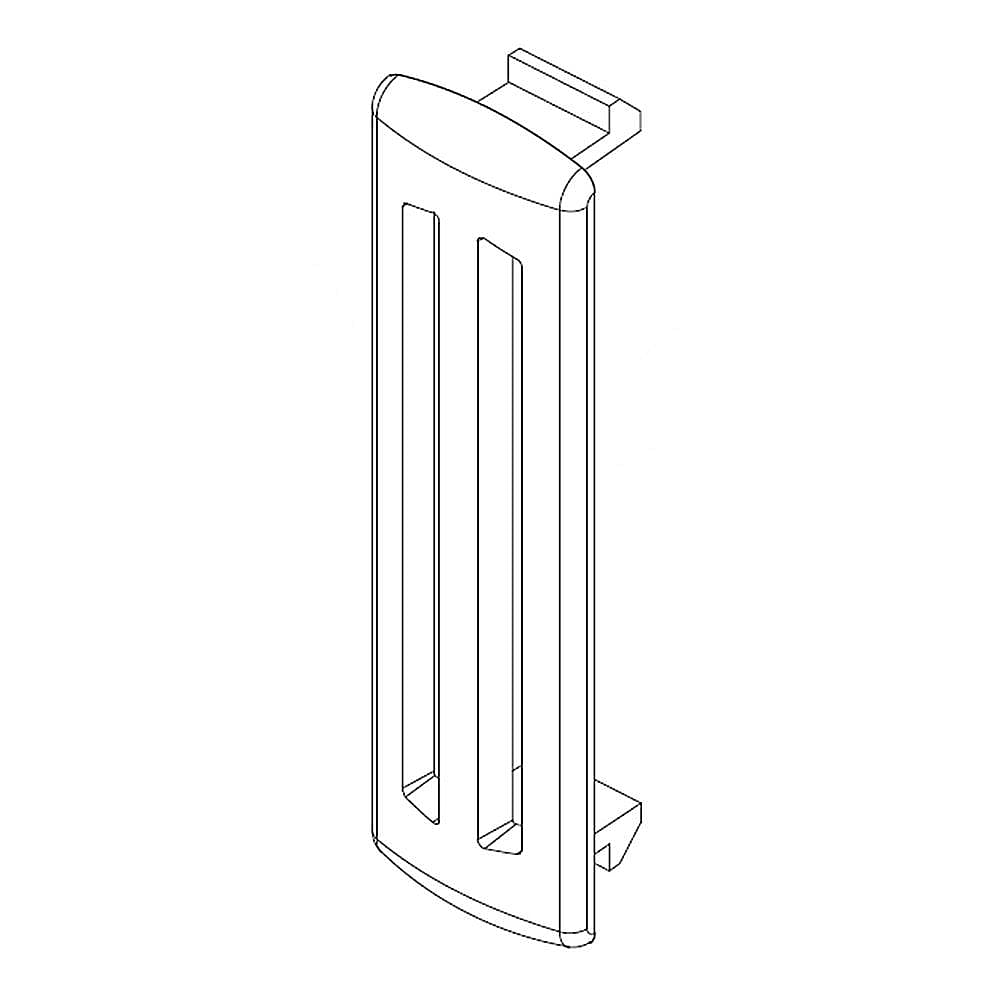 Part #241949502, Universal/multiflex (Frigidaire) Refrigerator Air Vent Clip / 2.40 x 2.20 x 0.80