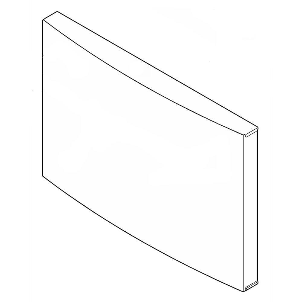Part #241987959, Refrigerator Freezer Door Assembly (Black And Stainless)