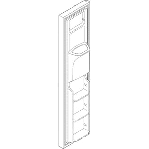 Refrigerator Freezer Door Assembly (white) 242026415