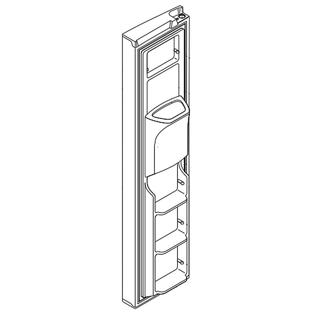 Electrolux Part #242026439, Refrigerator Freezer Door | 12.00 x 22.00 x 74.00