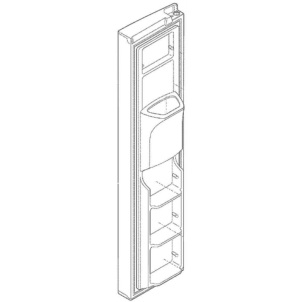Frigidaire Part #242026466, Refrigerator Freezer Door Assembly | 12.00 x 22.00 x 74.00