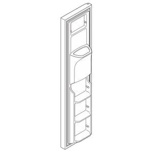 Refrigerator Freezer Door Assembly (white) 242026490