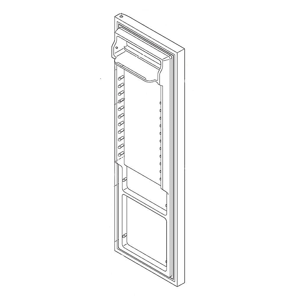 Frigidaire Part #242038869, Refrigerator Door Assembly (Black)