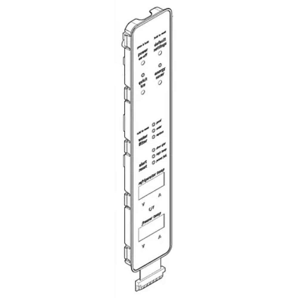 Frigidaire Part #242048225, Refrigerator User Interface | 17.60 x 12.35 x 1.60