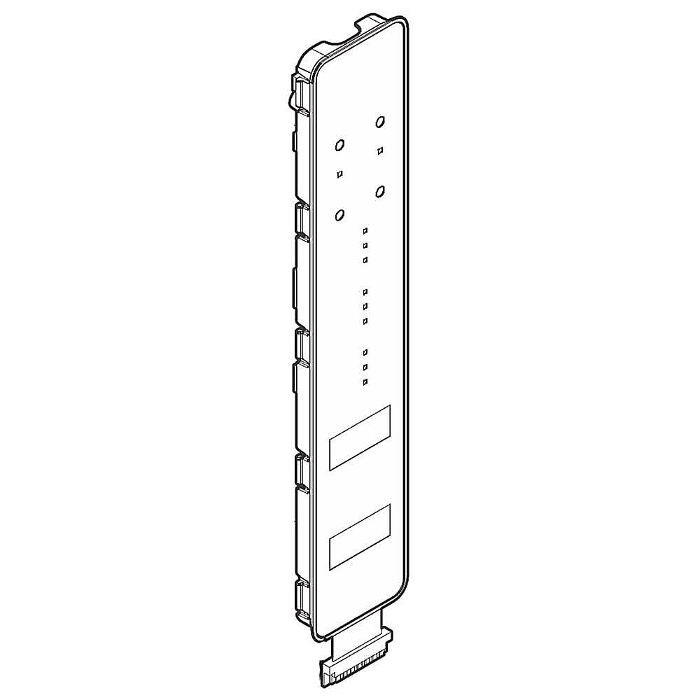 Part #242048230, Refrigerator User Interface Assembly (Black) / 11.80 x 7.30 x 4.50
