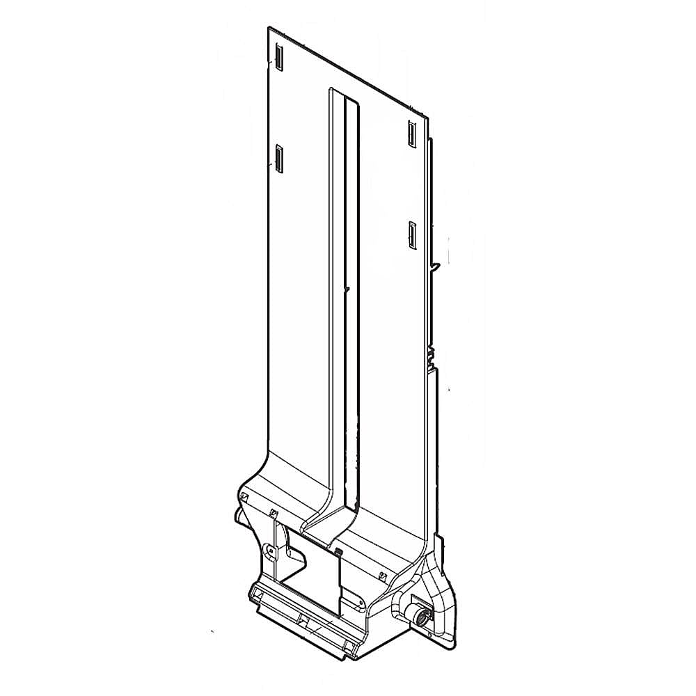 Part #242072002, Universal/multiflex (Frigidaire) Refrigerator Air Duct Cover / 32.00 x 13.50 x 4.50