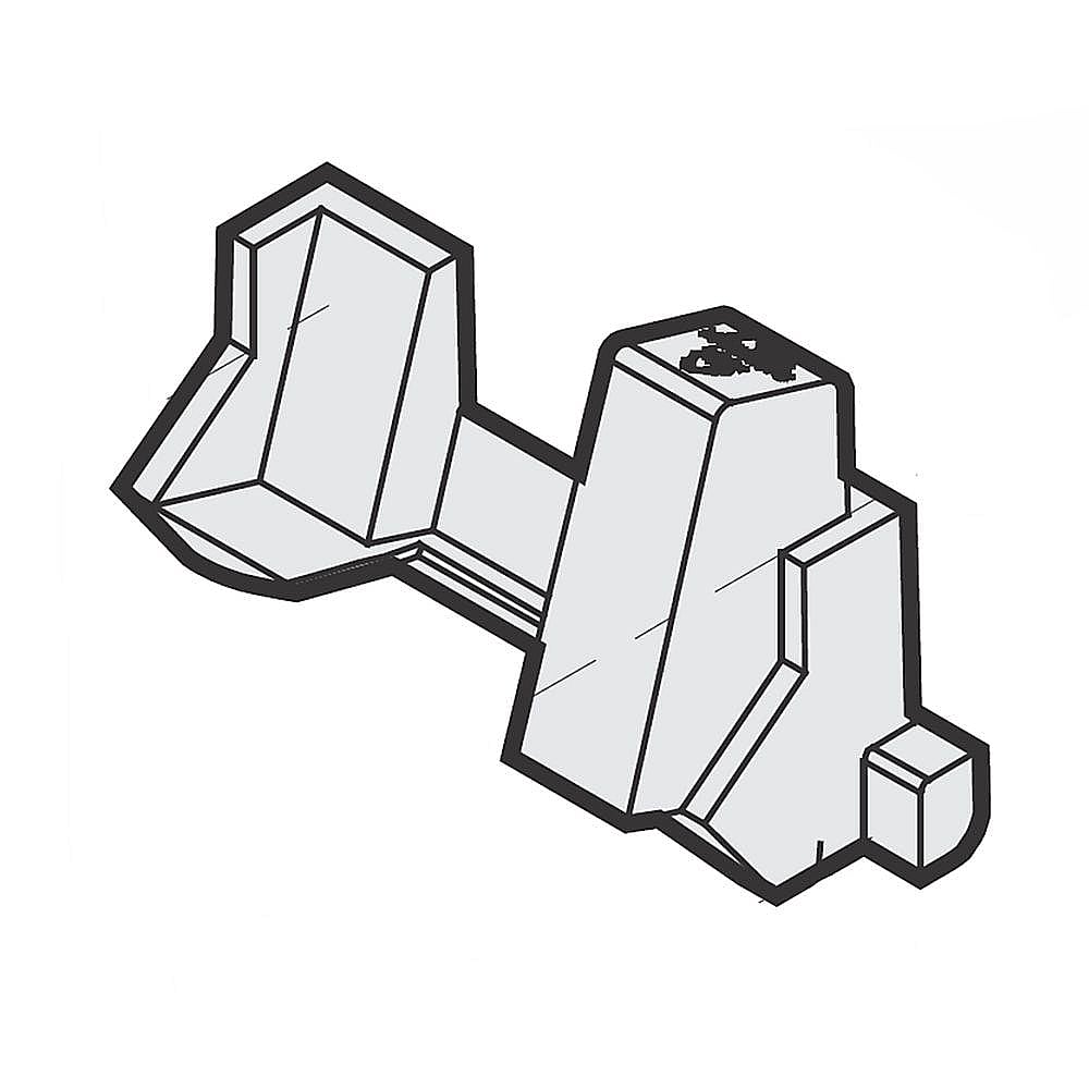 Part #242072601, Universal/multiflex (Frigidaire) Refrigerator Support / 6.45 x 3.60 x 2.80