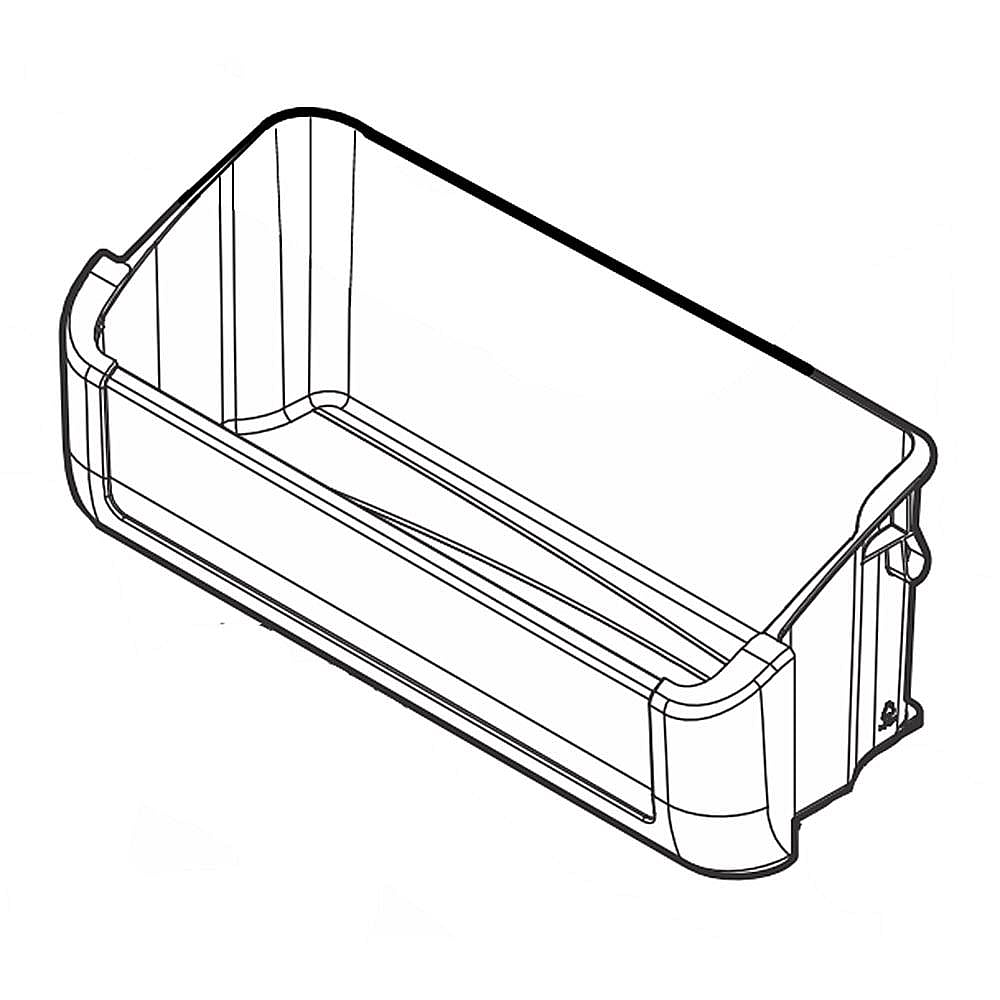 Part #242079801, Refrigerator Door Half-Gallon Bin / 17.00 x 6.85 x 6.40