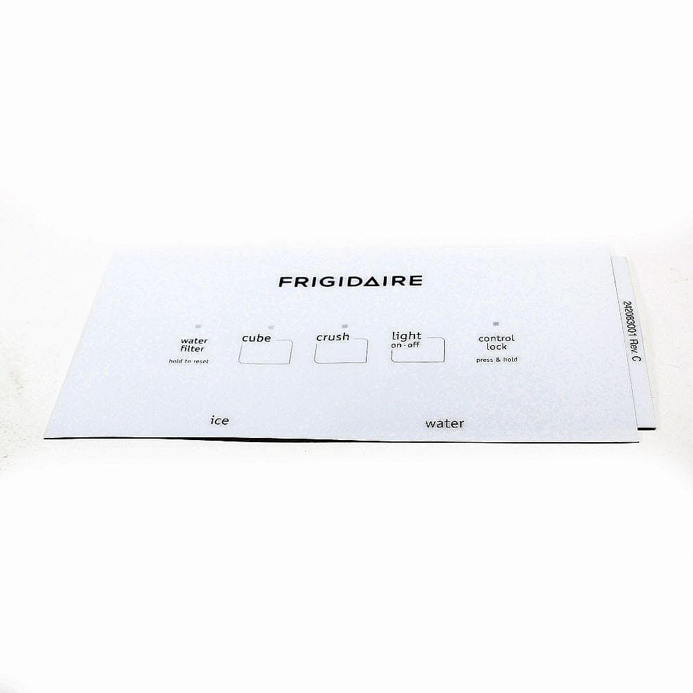 Part #242083001, Refrigerator Label Module / 8.45 x 4.50 x 1.85
