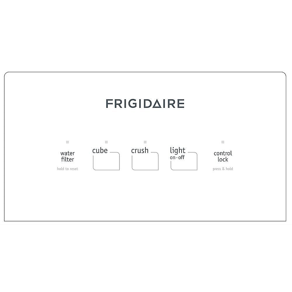 Frigidaire Part #242083002, Refrigerator Label Module