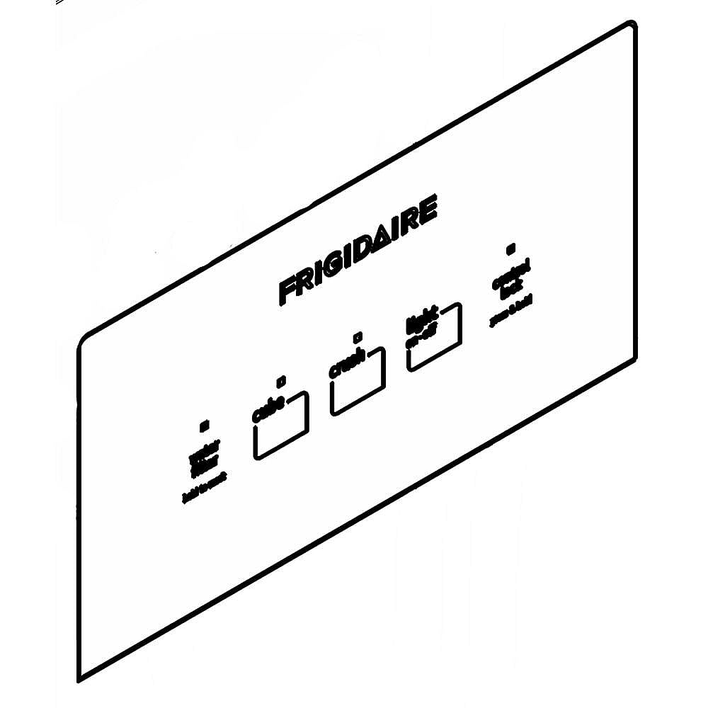 Part #242083022, Label-Module Cover, black / 8.70 x 4.50 x 0.60