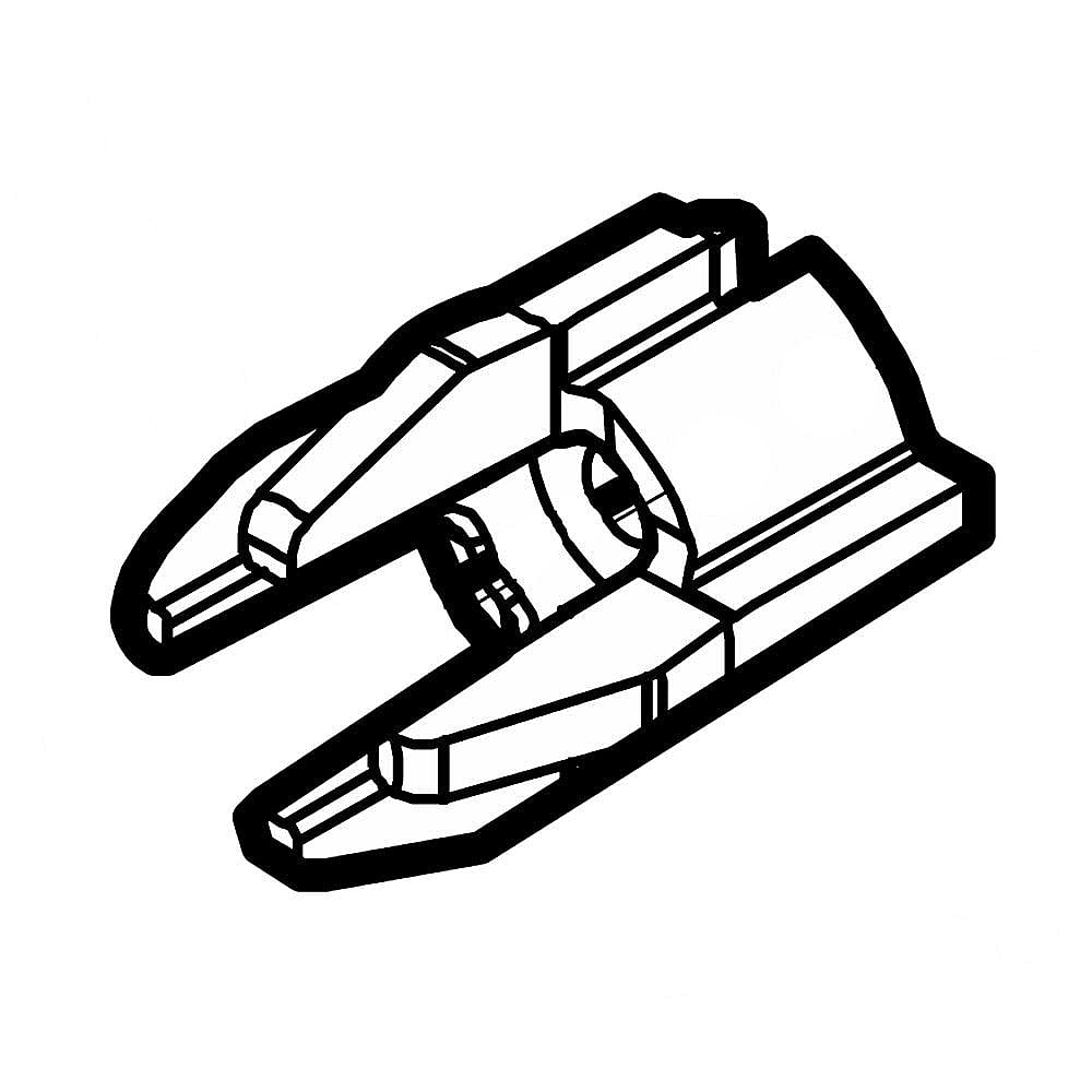 Part #242095501, Refrigerator Ice Maker Anti-Twist Pin Bracket / 0.80 x 0.55 x 0.50
