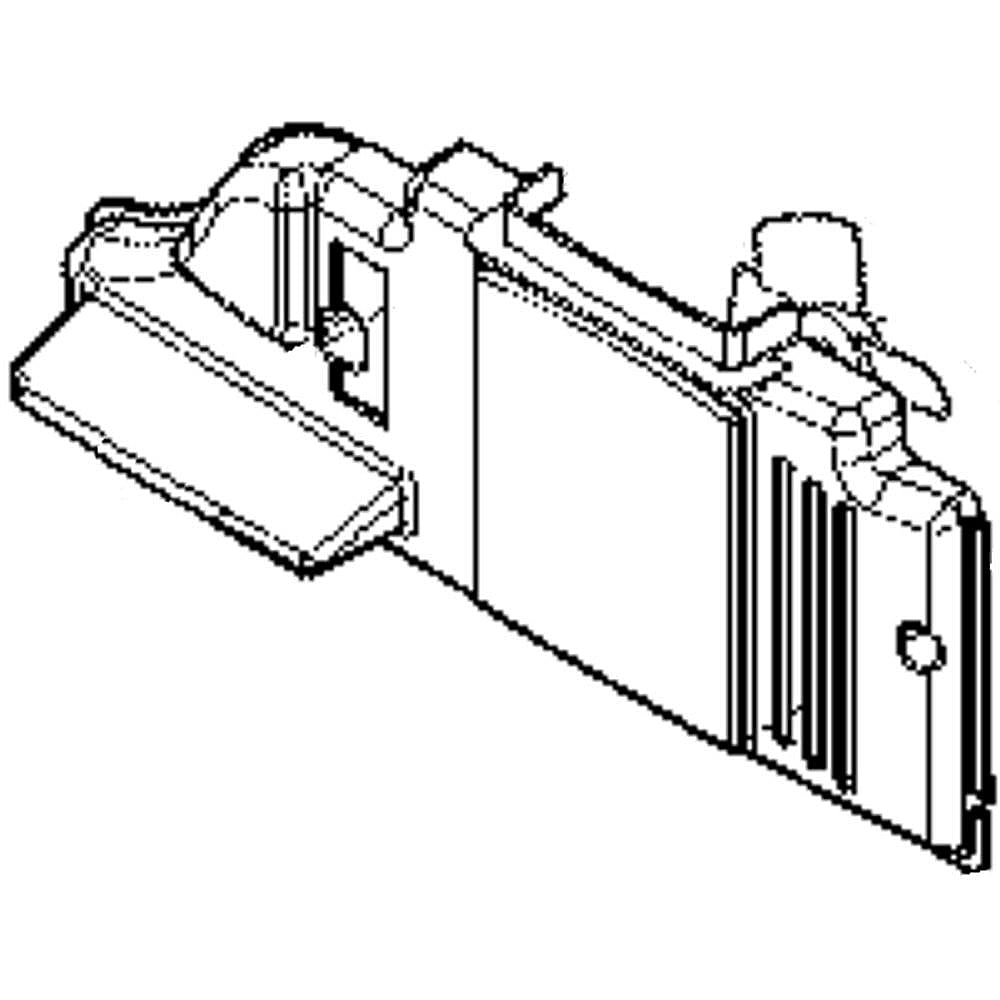 Kenmore Part #242099401, Refrigerator Fan Cover | 16.30 x 7.25 x 3.05