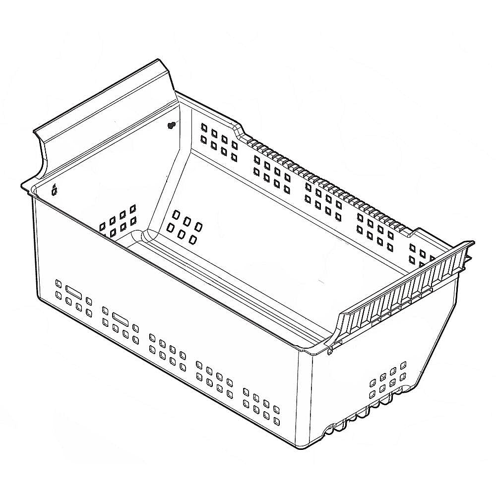 Part #5304526200, Refrigerator Freezer Basket (Replaces 242130801, 5304529467)
