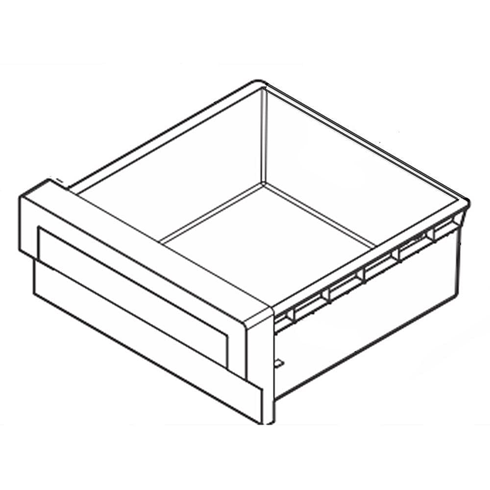Electrolux Part #242131601, Freezer Bin | 18.15 x 13.05 x 5.65