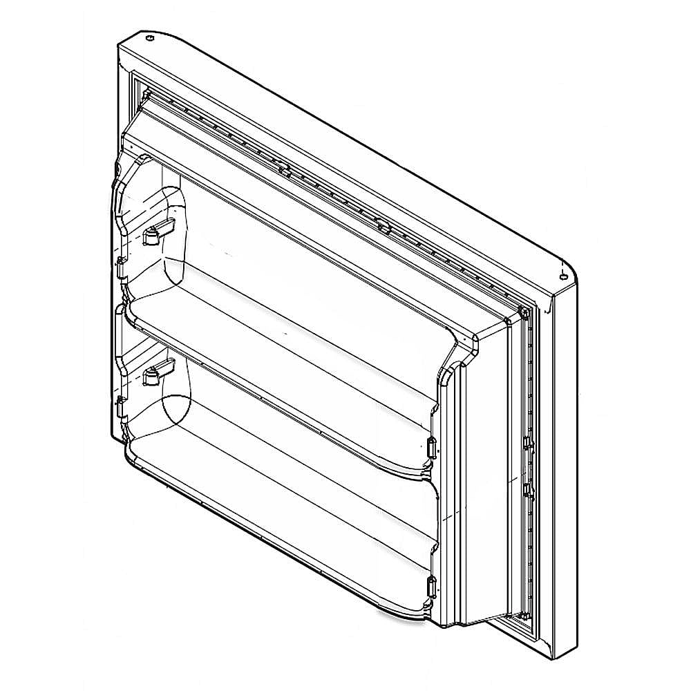 Part #242178027, Refrigerator Freezer Door Assembly / 32.60 x 24.80 x 10.80