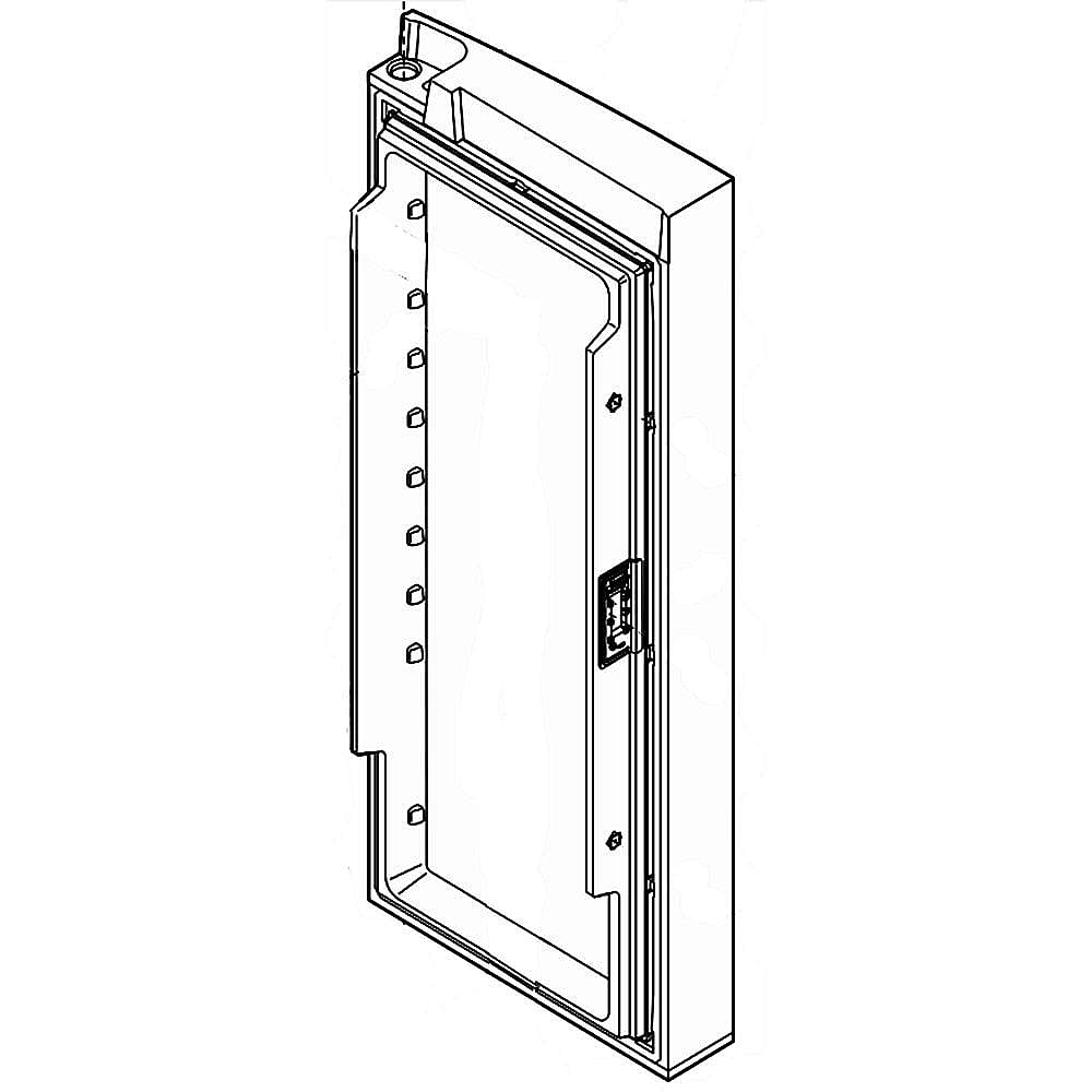 Kenmore Part #242185622, Refrigerator Door Assembly, Right (Black)