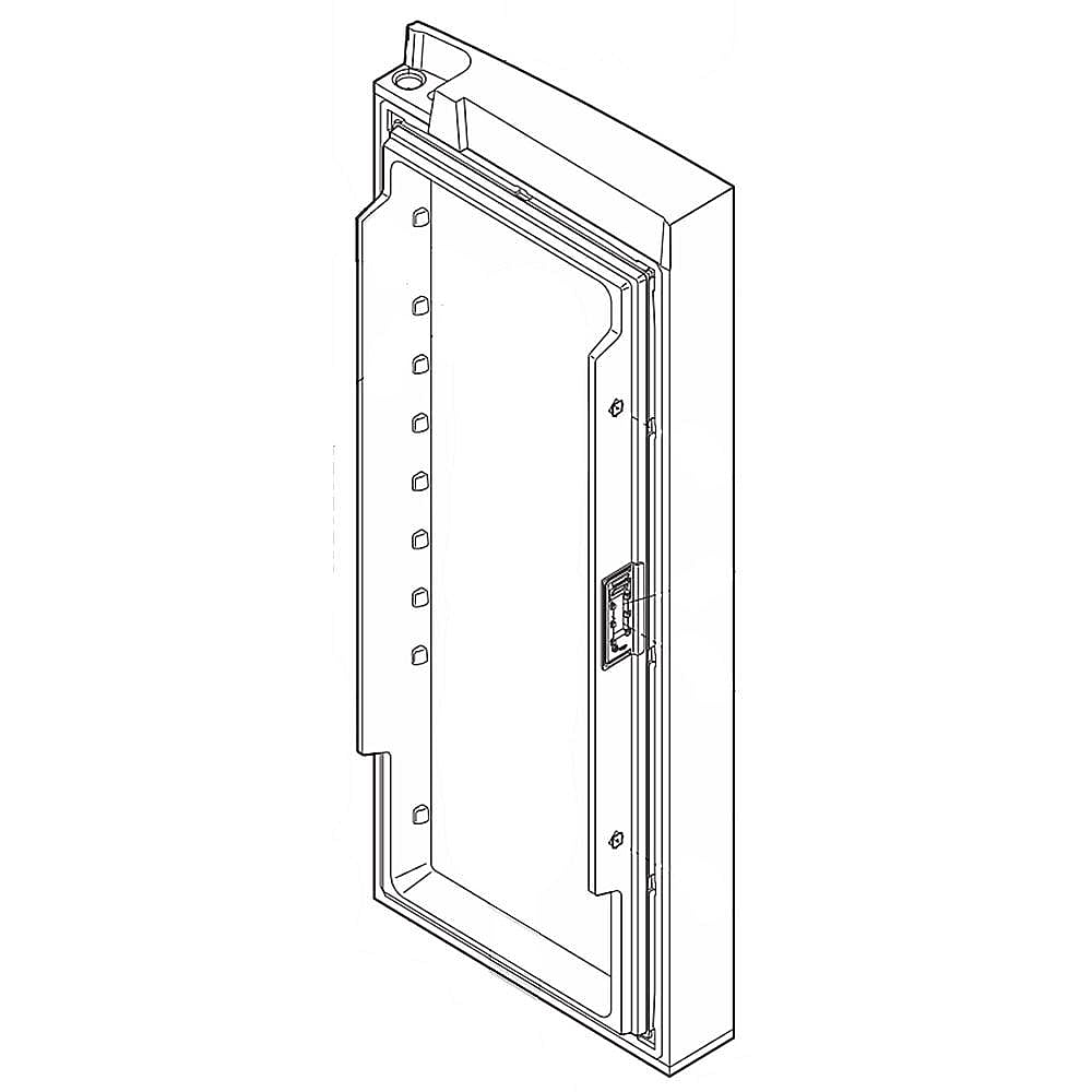 Part #242185645, Refrigerator Door Assembly, Right (Stainless)