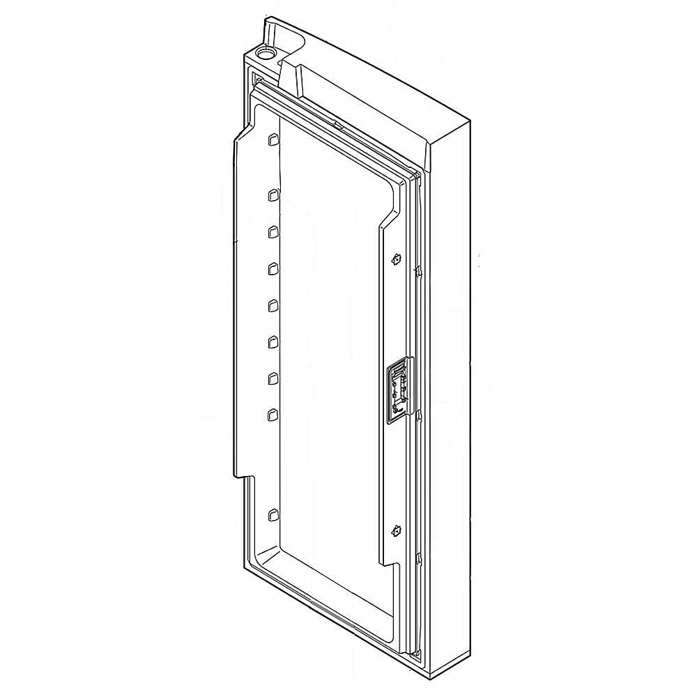 Part #242185649, Refrigerator Door Assembly, Right (Stainless)