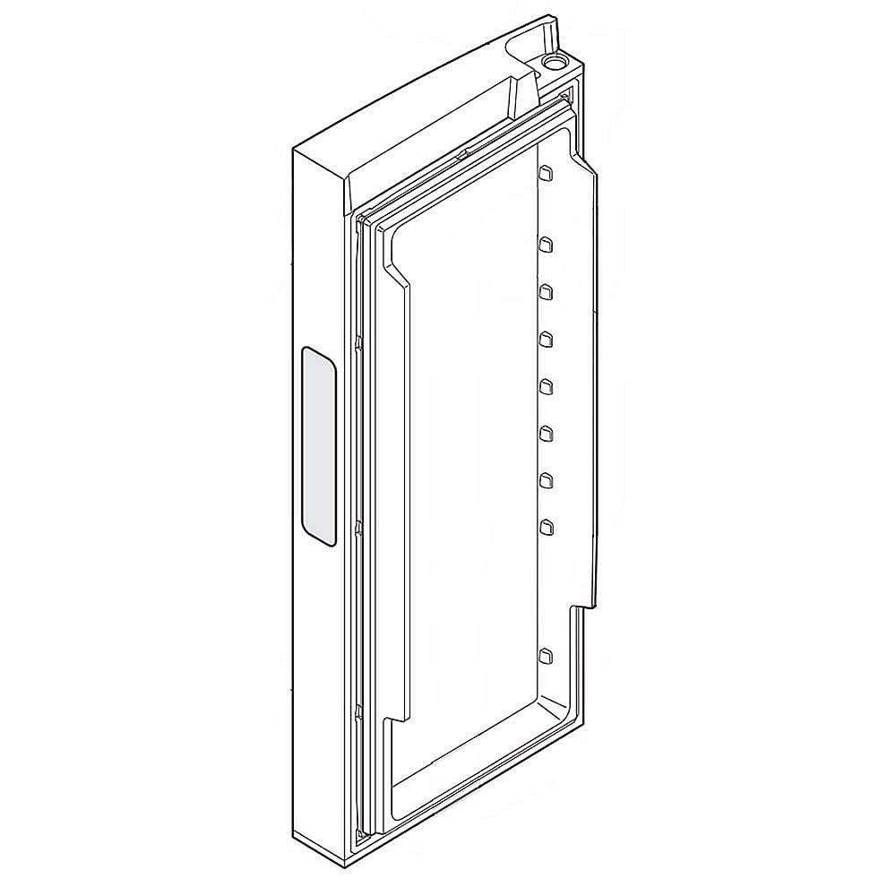 Part #242185650, Refrigerator Door Assembly, Left (Stainless)