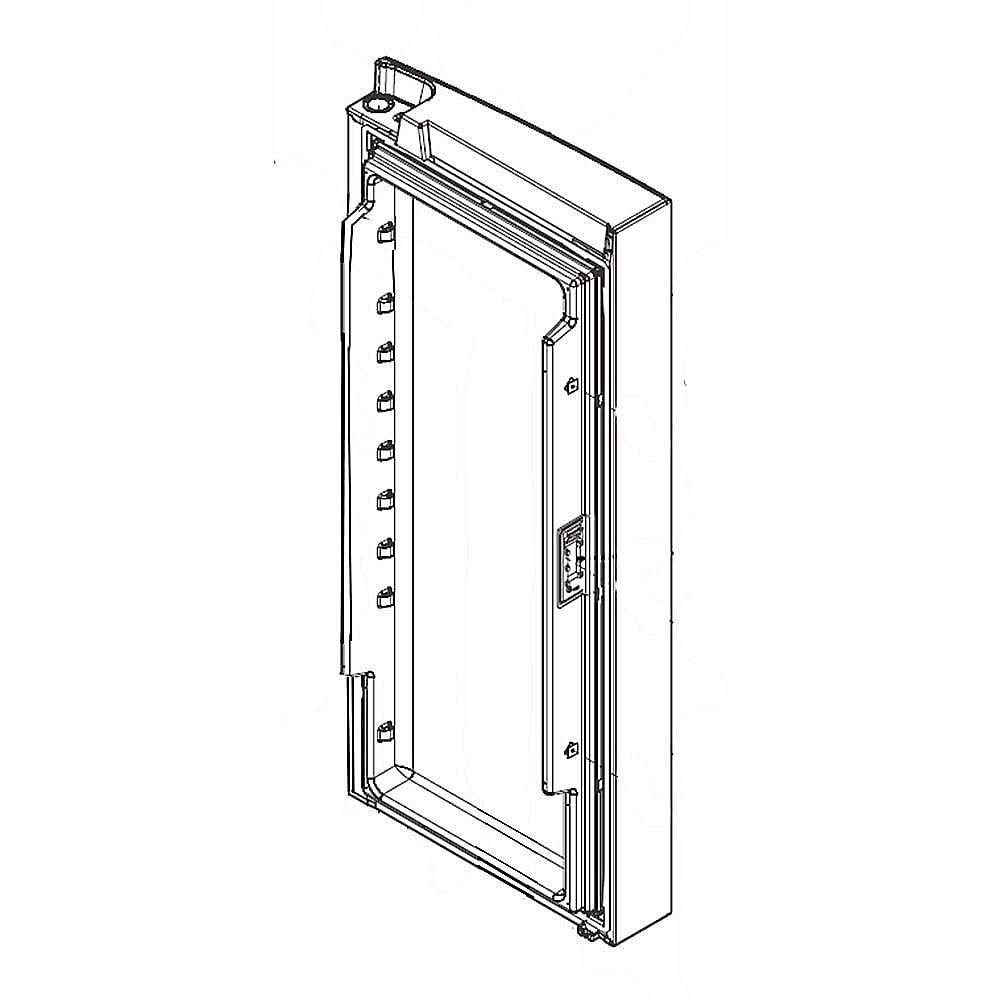 Part #242185668, Refrigerator Door Assembly, Right (Stainless) / 45.50 x 24.50 x 11.50