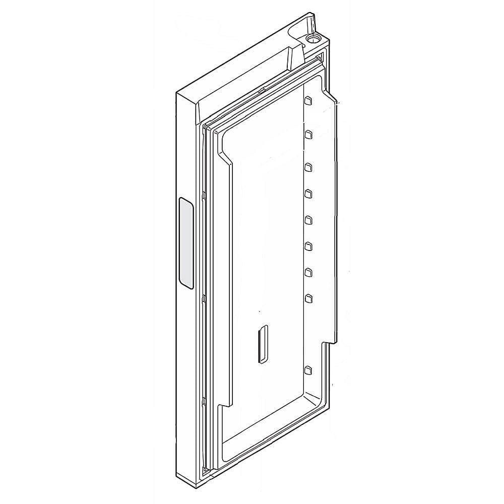 Part #242185676, Refrigerator Door Assembly, Left (Stainless) / 45.00 x 23.75 x 12.00