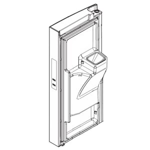 Refrigerator Door Assembly, Left (stainless) 242185678