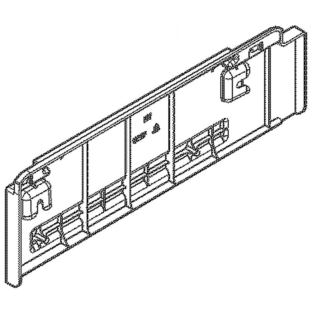 Part #242200003, Refrigerator Drawer Slide Rail Support / 18.00 x 6.10 x 1.85
